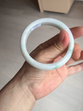 Load image into Gallery viewer, 55.7mm Certified Type A 100% Natural sunny green white Jadeite Jade bangle BP44-3179