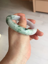 Load image into Gallery viewer, 57mm certified 100% natural type A sunny green/purple jadeite jade bangle BN83-8723
