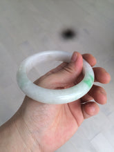 Load image into Gallery viewer, 59.8mm Certificated Type A 100% Natural white/sunny green/purple jadeite jade bangle AZ5-9139