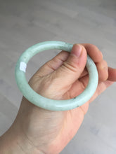Load image into Gallery viewer, 55.7mm Certified 100% natural Type A light green round cut jadeite jade bangle BL54-3291