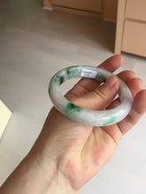 Load image into Gallery viewer, 57mm certified 100% natural type A sunny green/purple jadeite jade bangle BN83-8723