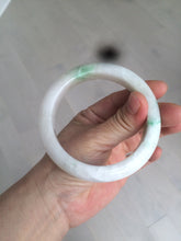 Load image into Gallery viewer, 59.8mm Certificated Type A 100% Natural white/sunny green/purple jadeite jade bangle AZ5-9139