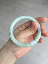 Load image into Gallery viewer, 55.7mm Certified 100% natural Type A light green round cut jadeite jade bangle BL54-3291