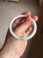 Load image into Gallery viewer, 53.9mm 100% natural Type A sunny green white purple round cut jadeite jade bangle BL96-4661