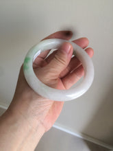 Load image into Gallery viewer, 59.8mm Certificated Type A 100% Natural white/sunny green/purple jadeite jade bangle AZ5-9139