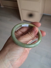Load image into Gallery viewer, 49.5mm Certified Type A 100% Natural yellow/gray/green Jadeite Jade bangle AF80-5002