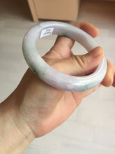 Load image into Gallery viewer, 58mm certified 100% natural type A light green/purple/yellow(FU LU SHOU)  jadeite jade bangle BN84-8722
