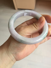 Load image into Gallery viewer, 58mm certified 100% natural type A light green/purple/yellow(FU LU SHOU)  jadeite jade bangle BN84-8722