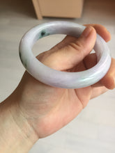 Load image into Gallery viewer, 58mm certified 100% natural type A light green/purple/yellow(FU LU SHOU)  jadeite jade bangle BN84-8722