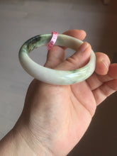 Load image into Gallery viewer, 56.7mm type A 100% Natural green/purple/pink/white (福禄寿)  Jadeite Jade bangle G52
