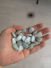 Load image into Gallery viewer, 100% Natural light green/white/purple Jadeite Jade money bag bead pendant BF86 Add-on item!