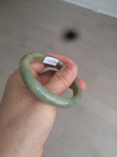 Load image into Gallery viewer, 49.5mm Certified Type A 100% Natural yellow/gray/green Jadeite Jade bangle AF80-5002