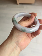 Load image into Gallery viewer, 58mm certified 100% natural type A light green/purple/yellow(FU LU SHOU)  jadeite jade bangle BN84-8722