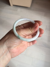 Load image into Gallery viewer, 53.9mm 100% natural Type A sunny green white purple round cut jadeite jade bangle BL96-4661