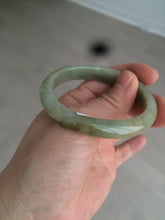 Load image into Gallery viewer, 49.5mm Certified Type A 100% Natural yellow/gray/green Jadeite Jade bangle AF80-5002