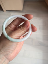 Load image into Gallery viewer, 53.9mm 100% natural Type A sunny green white purple round cut jadeite jade bangle BL96-4661