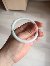 Load image into Gallery viewer, 53.9mm 100% natural Type A sunny green white purple round cut jadeite jade bangle BL96-4661