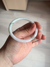 Load image into Gallery viewer, 53.9mm 100% natural Type A sunny green white purple round cut jadeite jade bangle BL96-4661