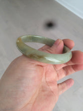 Load image into Gallery viewer, 49.5mm Certified Type A 100% Natural yellow/gray/green Jadeite Jade bangle AF80-5002