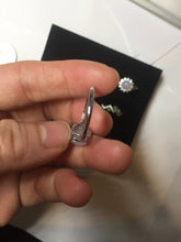 Load image into Gallery viewer, 100% natural type A icy watery light green sunny green brown red clear four-prong jadeite jade ring group PC9