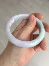 Load image into Gallery viewer, 59.5mm certified Type A 100% Natural light green sunny green red light purple Jadeite Jade bangle BF146-8461