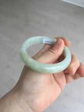 Load image into Gallery viewer, 56.6mm certified 100% natural Type A icy watery light yellow/white with jadeite jade bangle BL55-3278