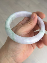 Load image into Gallery viewer, 59.5mm certified Type A 100% Natural light green sunny green red light purple Jadeite Jade bangle BF146-8461