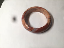 Load image into Gallery viewer, 53mm 100% natural red/pink red jasper stone bangle XY89