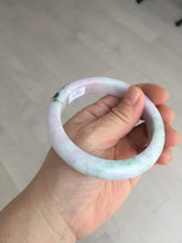 Load image into Gallery viewer, 59.5mm certified Type A 100% Natural light green sunny green red light purple Jadeite Jade bangle BF146-8461