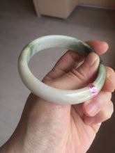 Load image into Gallery viewer, 56.7mm type A 100% Natural green/purple/pink/white (福禄寿)  Jadeite Jade bangle G52