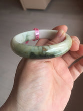 Load image into Gallery viewer, 56.7mm type A 100% Natural green/purple/pink/white (福禄寿)  Jadeite Jade bangle G52