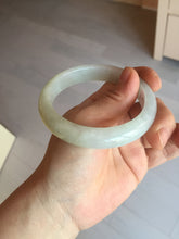 Load image into Gallery viewer, 57.5mm certified 100% natural Type A icy watery light yellow/white with jadeite jade bangle BL56-3288