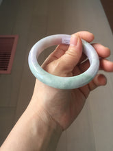 Load image into Gallery viewer, 59.5mm certified Type A 100% Natural light green sunny green red light purple Jadeite Jade bangle BF146-8461