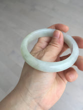 Load image into Gallery viewer, 57.5mm certified 100% natural Type A icy watery light yellow/white with jadeite jade bangle BL56-3288