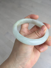 Load image into Gallery viewer, 57.5mm certified 100% natural Type A icy watery light yellow/white with jadeite jade bangle BL56-3288