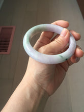 Load image into Gallery viewer, 59.5mm certified Type A 100% Natural light green sunny green red light purple Jadeite Jade bangle BF146-8461