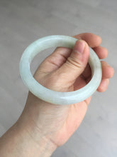 Load image into Gallery viewer, 57.5mm certified 100% natural Type A icy watery light yellow/white with jadeite jade bangle BL56-3288