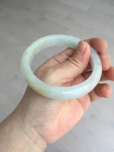 Load image into Gallery viewer, 57.5mm certified 100% natural Type A icy watery light yellow/white with jadeite jade bangle BL56-3288