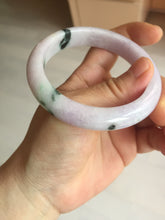 Load image into Gallery viewer, SOld! pleae don't order. Thanks. 55mm certified 100% natural type A sunny green/purple jadeite jade bangle BN86-8721