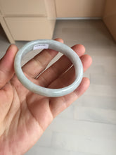 Load image into Gallery viewer, 49mm Certified Type A 100% Natural light green red oval Jadeite Jade bangle BM68