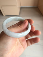 Load image into Gallery viewer, 49mm Certified Type A 100% Natural light green red oval Jadeite Jade bangle BM68