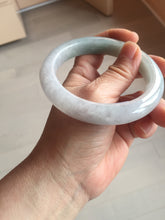 Load image into Gallery viewer, 60.4mm certified Type A 100% Natural icy watery light green/purple Jadeite Jade bangle BF145-9528