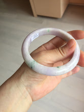 Load image into Gallery viewer, 61.4mm certified 100% natural type A sunny green/purple jadeite jade bangle BN87-8718