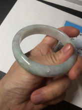Load image into Gallery viewer, 56.5mm 100% natural type A green/white/purple/red (FU LU SHOU) jadeite jade bangle BP54-0621