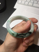 Load image into Gallery viewer, 53.9mm 100% natural Type A sunny green white purple jadeite jade bangle BN4-8233