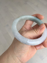 Load image into Gallery viewer, 60.4mm certified Type A 100% Natural icy watery light green/purple Jadeite Jade bangle BF145-9528