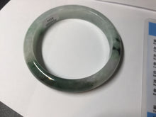 Load image into Gallery viewer, 57mm 100% natural Type A sunny green white purple jadeite jade bangle BN5-8234