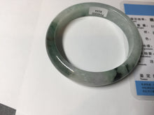 Load image into Gallery viewer, 57mm 100% natural Type A sunny green white purple jadeite jade bangle BN5-8234