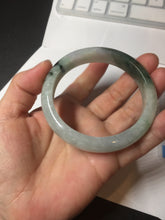 Load image into Gallery viewer, 57mm 100% natural Type A sunny green white purple jadeite jade bangle BN5-8234