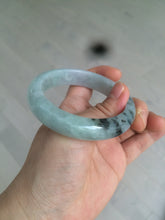 Load image into Gallery viewer, 55 mm Certified type A 100% Natural green/purple/black Jadeite bangle AT97-7557